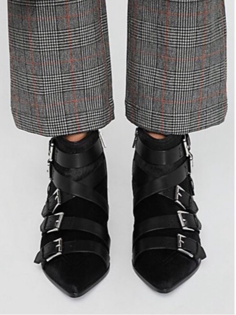 ASH Blast Buckle Boots in Leopard Black Leather Size 37 - Picture 4 of 9
